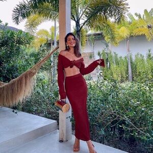 Camila Coehlo Revolve Nicki Midi Skirt Size XS